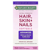 Nature's Bounty Optimal Solutions Extra Strength Hair Skin Nails 150 Softgels