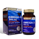 Nutraxin Omega-3 Fish Oil 2000mg Softgels 60 Softgels