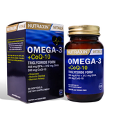 Nutraxin Omega-3 + CoQ-10 Softgels 60s – Heart & Energy Support