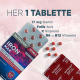 Nutraxin Vitals Iron Max Gentle Iron 30 Tablets