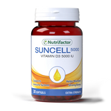 Nutrifactor Suncell 5000 IU Vitamin D3 30 Softgels
