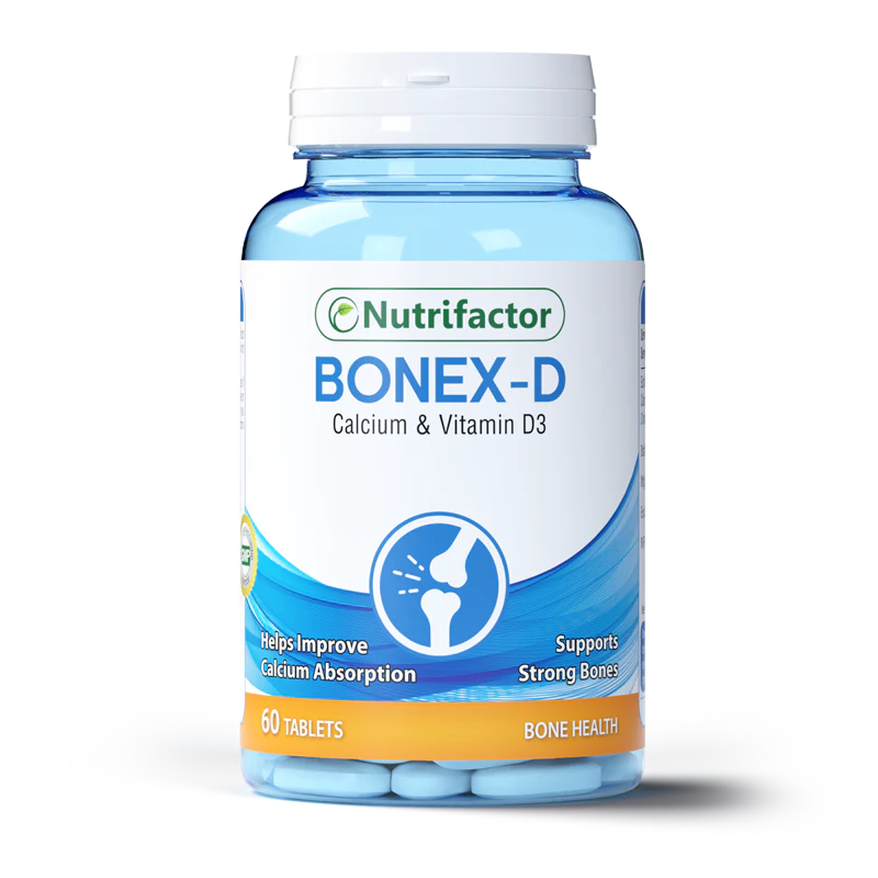 Nutrifactor Bonex D Calcium and Vitamin D3 60 Tablets