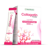 Nutrifactor Collagatin Powder Type I And III Hydrolyzed Collagen 6000 mg 30 Sachets Vanilla
