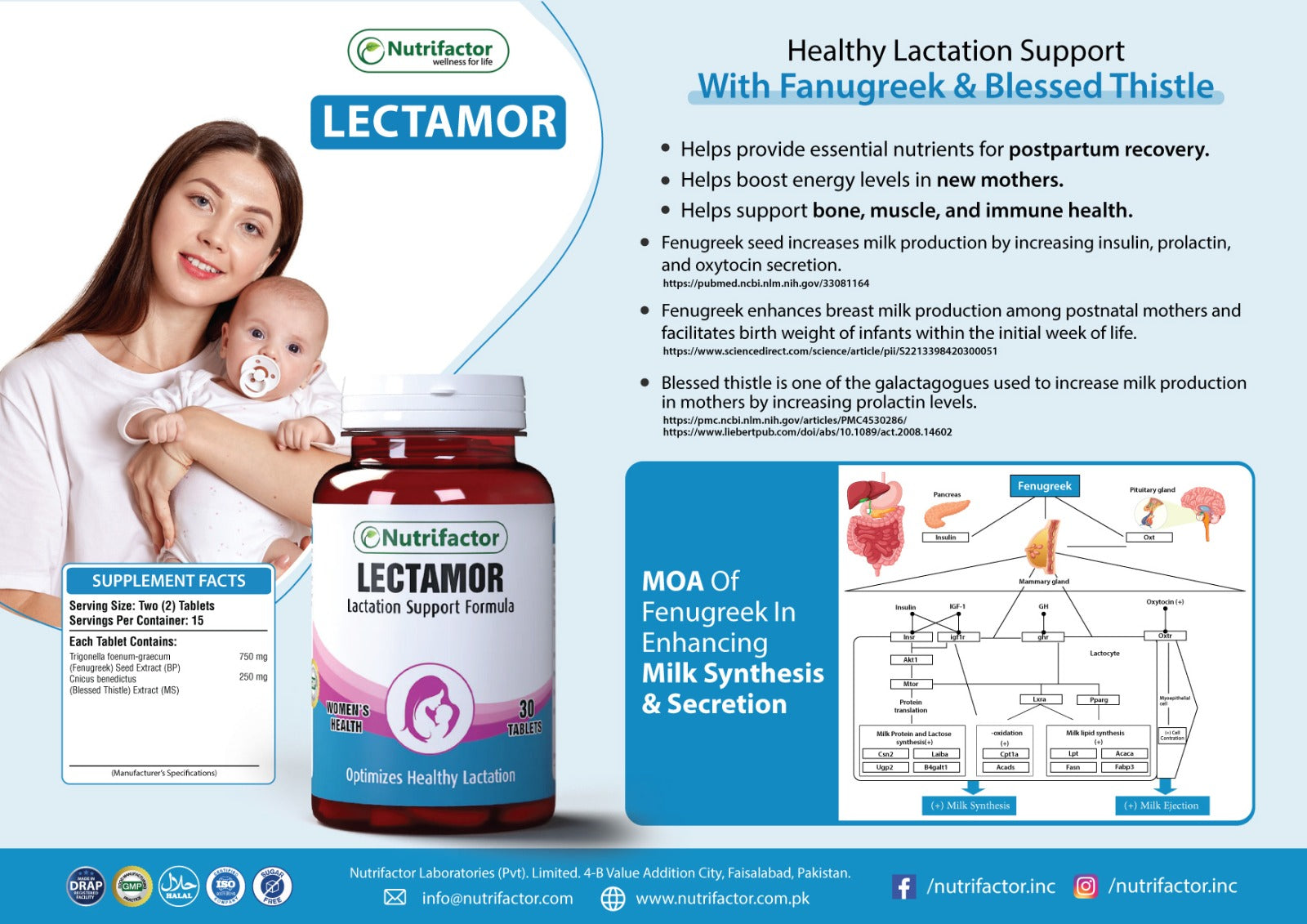Nutrifactor Lectamor 30's tab