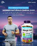 Webber Naturals Omega 3-6-9 1200 mg 180 Softgels