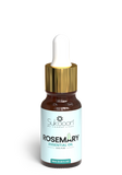 Sukoon Rosemary essential oil bottle with dropper on a white background