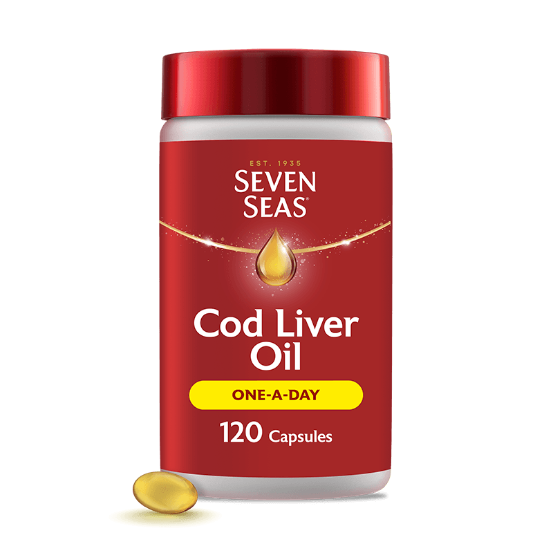 Seven Seas Cod Liver Oil One-A-Day 120 Capsules