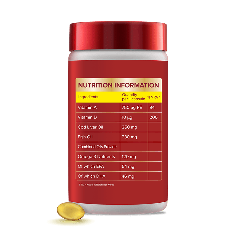 Seven Seas Cod Liver Oil One-A-Day 120 Capsules
