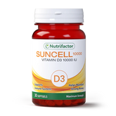 Nutrifactor Suncell Vitamin D3 10000 IU 30 Softgels