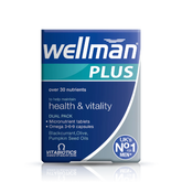 Vitabiotics Wellman Plus Omega 3 6 9 56 Tablets/Capsules