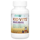 NOW Foods Kid Vits Grape Splash 120 Chewable Tablets