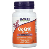 NOW Foods CoQ10 with Selenium & Vitamin E – 50 Softgels
