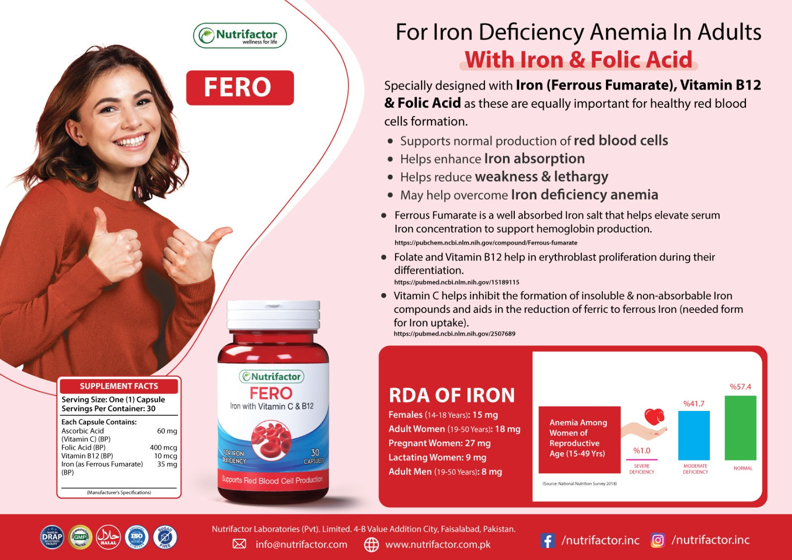 Nutrifactor Fero 30's Capsules