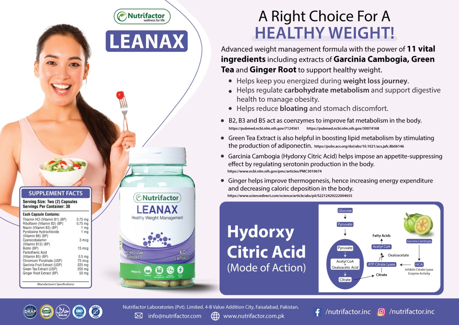 Nutrifactor Leanax 60 Capsules