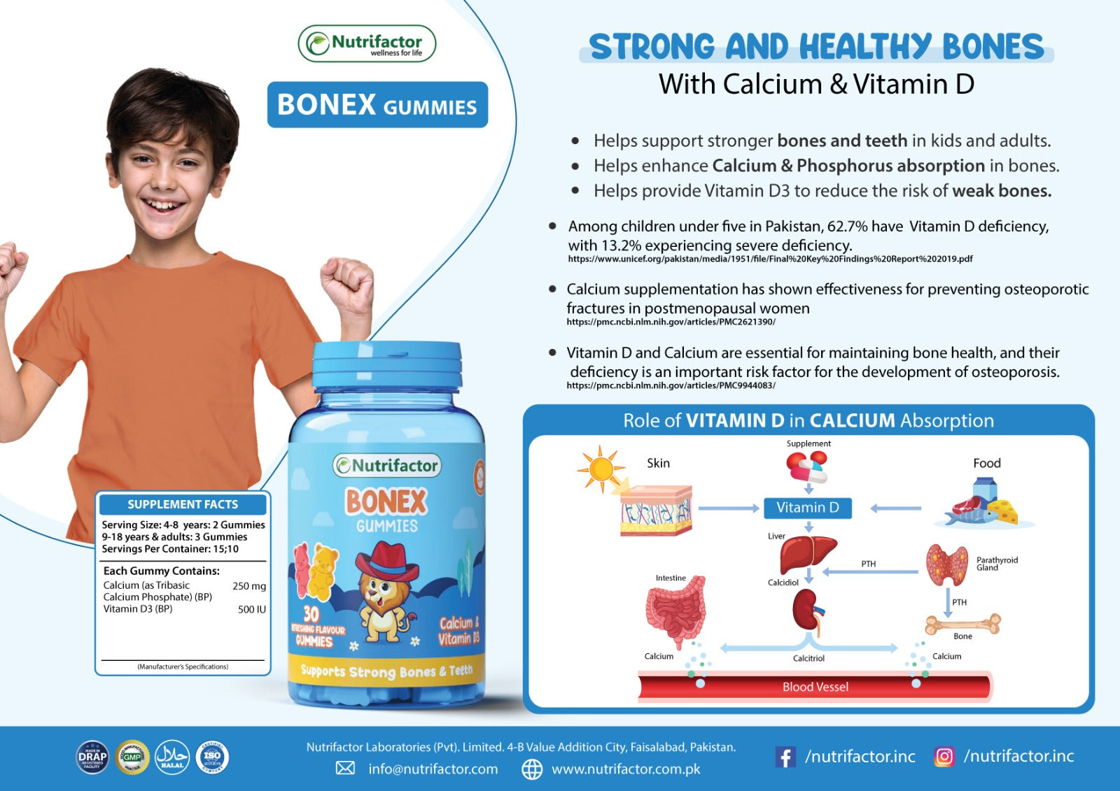 Nutrifactor Bonex 30's Gummies