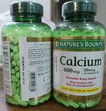 Nature's Bounty Calcium 600 with Vitamin D3 250 Tablets