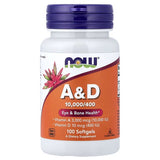 Now Foods Vitamin A and D 100 Softgels