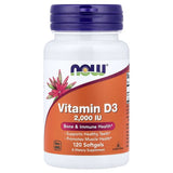 NOW Vitamin D3 2000 IU 120 Softgels