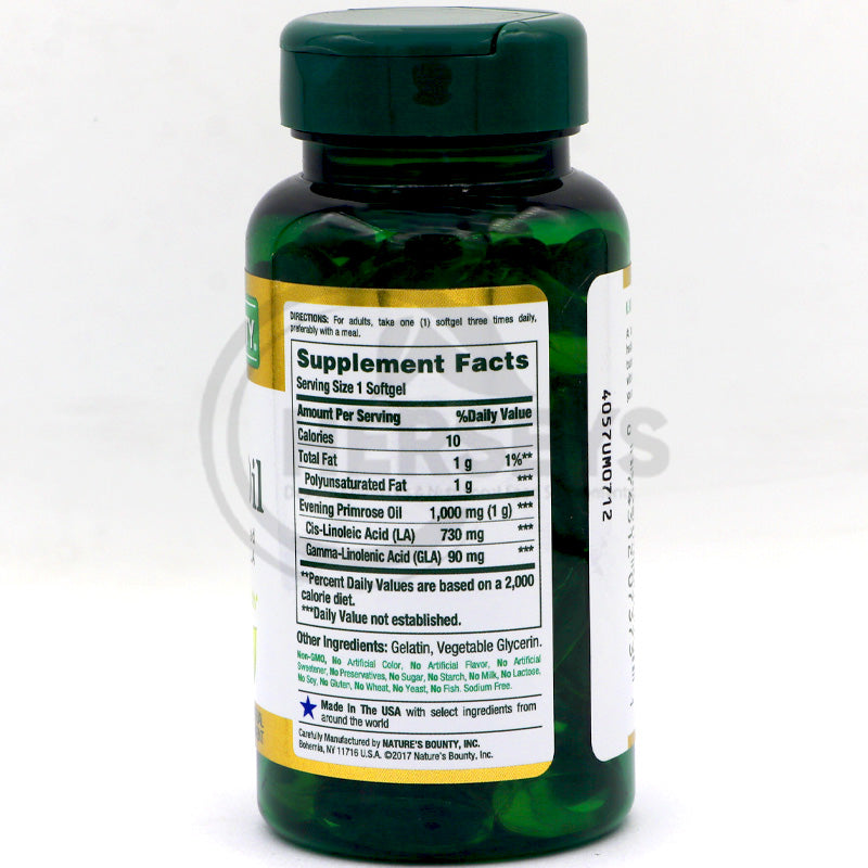 Nature's Bounty Evening Primrose Oil 1000 mg 60 Softgels