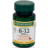 Nature's Bounty Vitamin B12 2500mcg 75 Quick Dissolve Tablets