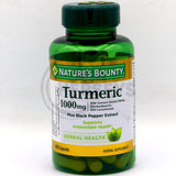 Nature's Bounty Turmeric Plus Black Pepper Extract 1000 mg 60 Capsules
