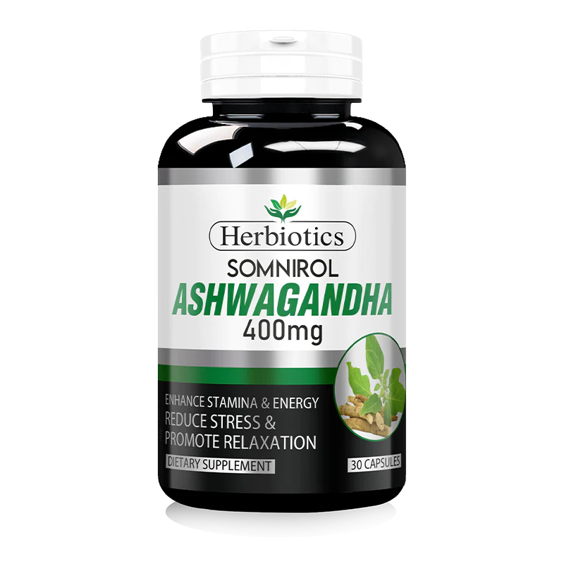 Herbiotics Somnirol Ashwagandha 400mg 30 Capsules
