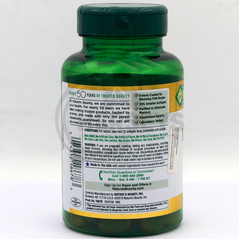 Nature's Bounty Mini Fish Oil 1290mg per serving 90 Softgels