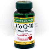 Nature's Bounty CoQ10 100mg Plus L Carnitine 60 Rapid Release Softgels