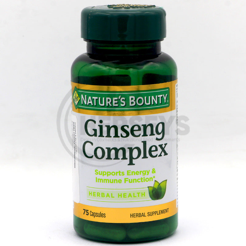 Nature's Bounty Ginseng Complex 75 Capsules