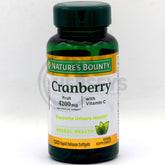 Nature's Bounty Cranberry 4200 mg 120 Rapid Release Softgels