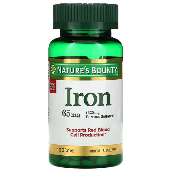 Nature's Bounty Iron 65mg 100 Tablets