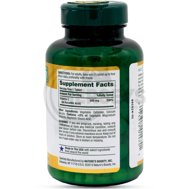 Nature's Bounty Vitamin C 500mg 250 Tablets