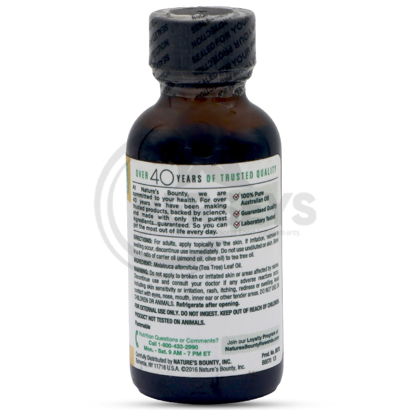 Nature's Bounty Tea Tree Oil 1 fl oz 30ml Liquid