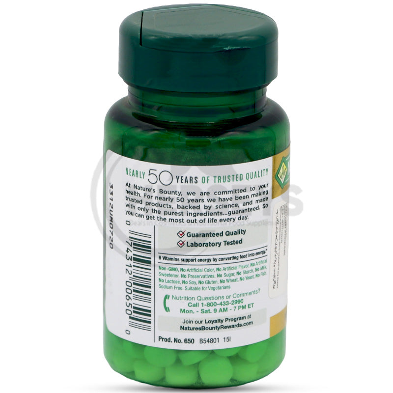 Nature's Bounty Vitamin B6 100 mg 100 Tablets