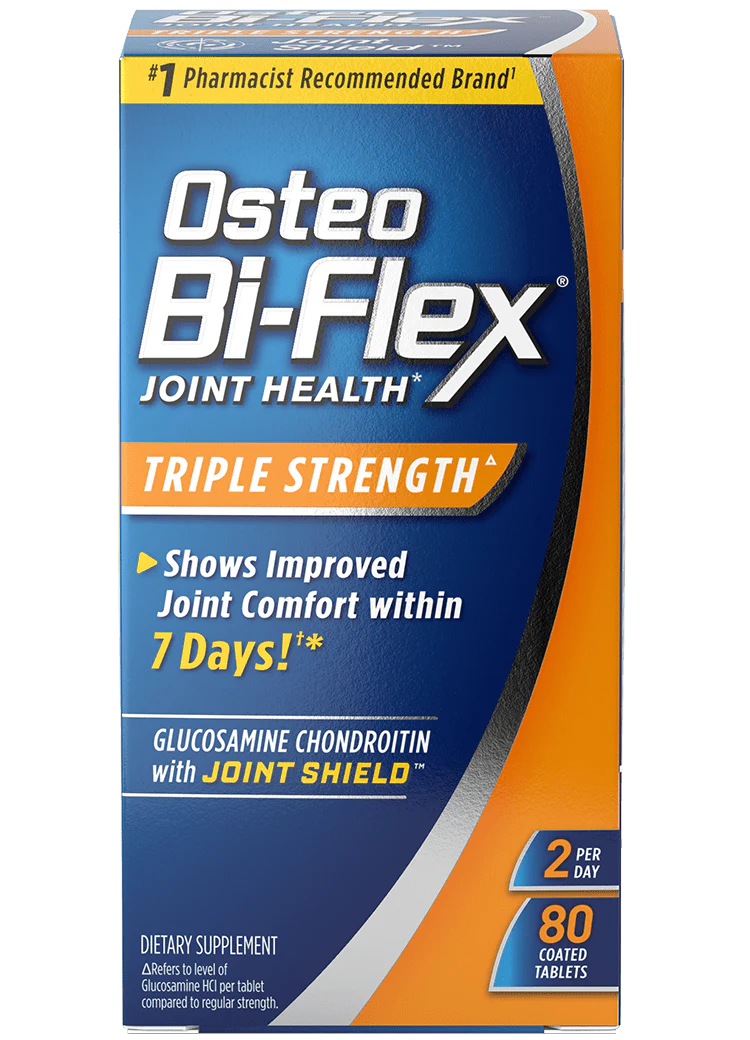 Osteo Bi-Flex Joint Health Triple Strength 2 Per Day 80 Tablets
