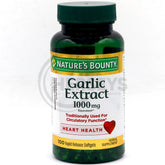 Nature's Bounty Garlic Extract 1000mg 100 Softgels