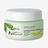 Oriflame Love Nature Mattifying Face Lotion with Organic Tea Tree Lime 50 ml