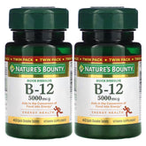 Nature's Bounty B12 5000 mcg Twin Pack 40 Quick Dissolve Tablets