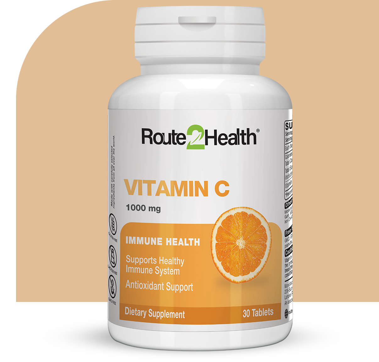Route 2 Health Vitamin C 1000 mg 30 Tablets