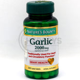 Nature's Bounty Garlic 2000 mg 120 Coated Tablets