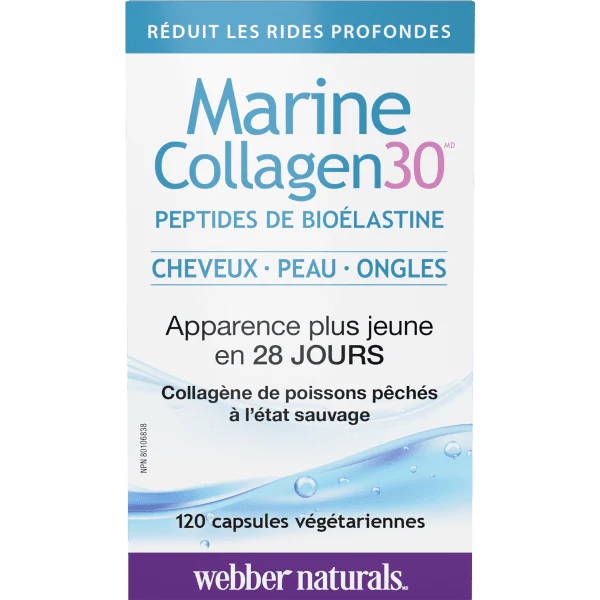 Marine Collagen 30 with Bioelastin Peptides 120 Vegetarian Capsules