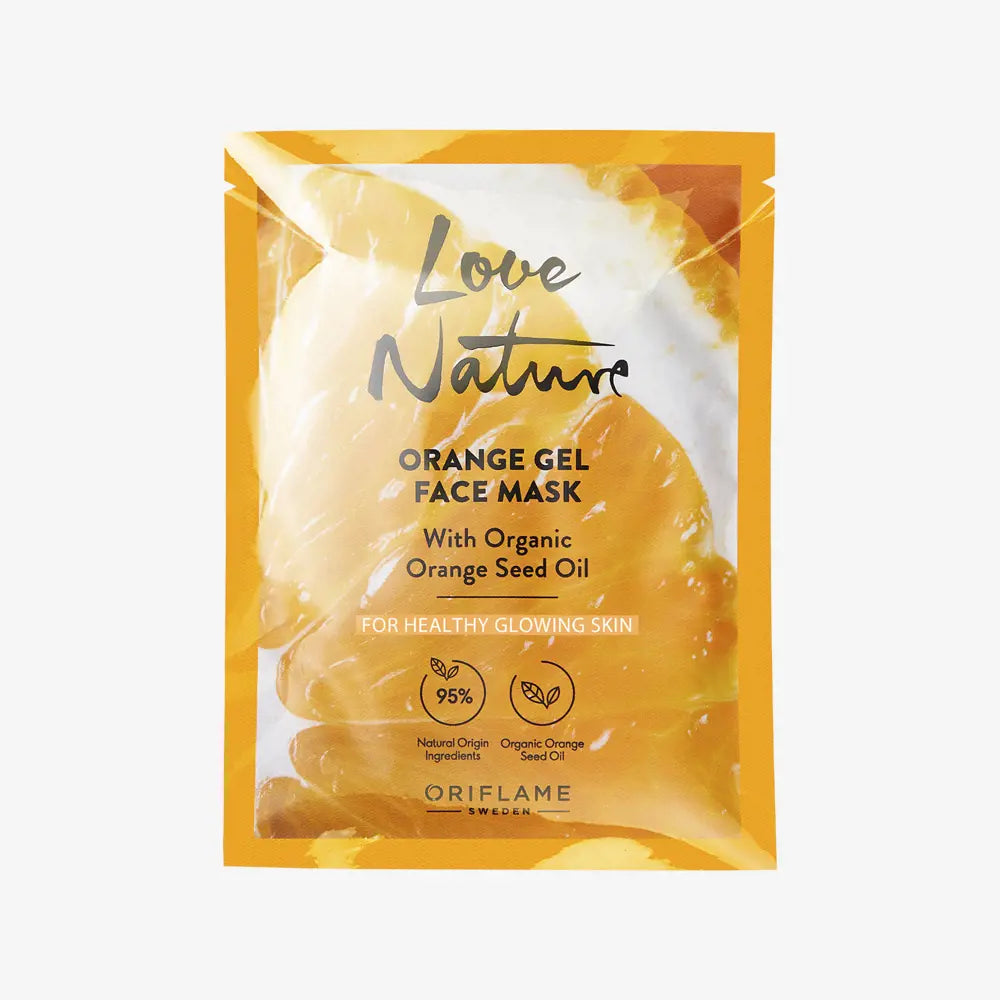 Oriflame Love Nature Orange Gel Face Mask with Organic Orange Seed Oil