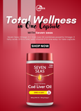 Seven Seas Omega-3 Fish Oil Plus Cod Liver Oil one a day 120 Caps