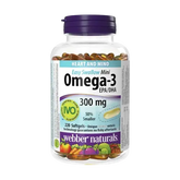 Webber Naturals Omega 3 300 mg Mini 220 Softgels