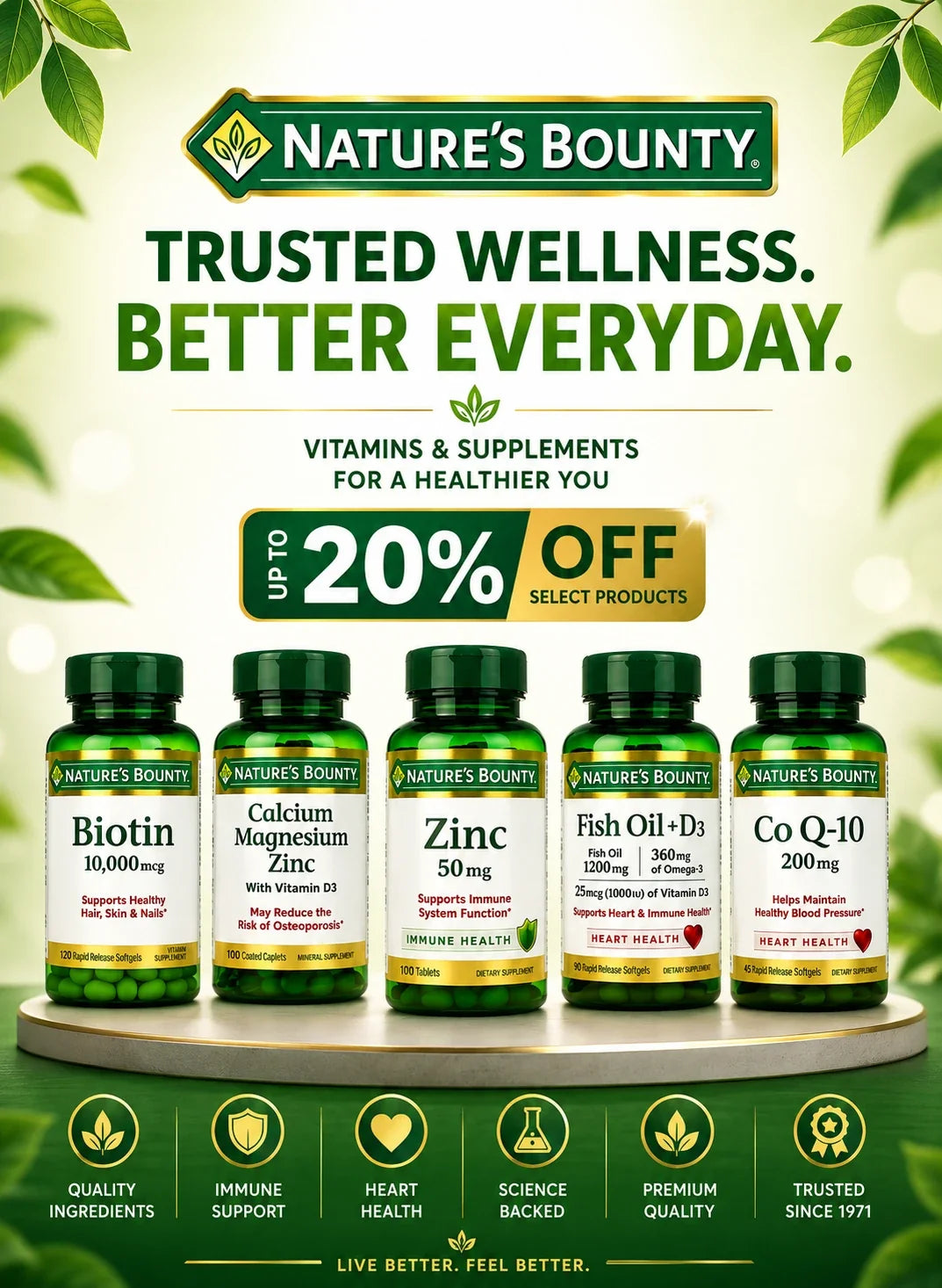 Best Nature’s Bounty Supplements to Buy for Your Daily Wellness Routine