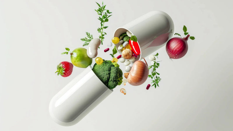 food incased pill shaped container