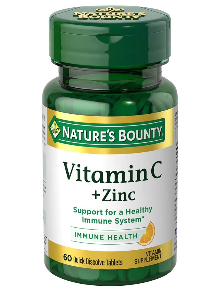Nature's Bounty Vitamin C + Zinc Quick Dissolve Tablets