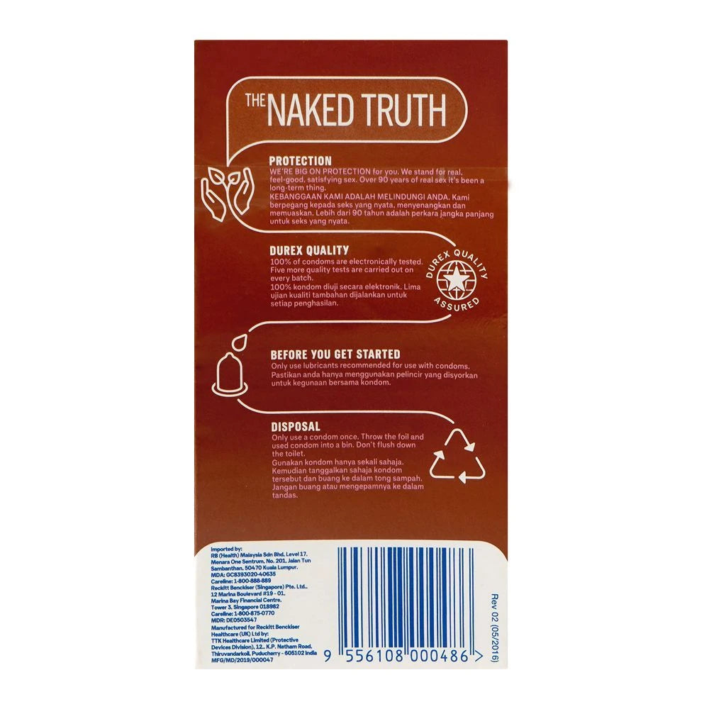 Durex Chocolate With Dots & Flavour Condoms 12 Pack