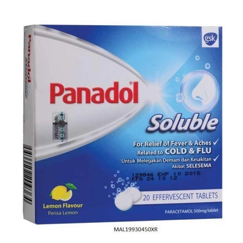 Panadol Soluble 500mg 20's Tablets