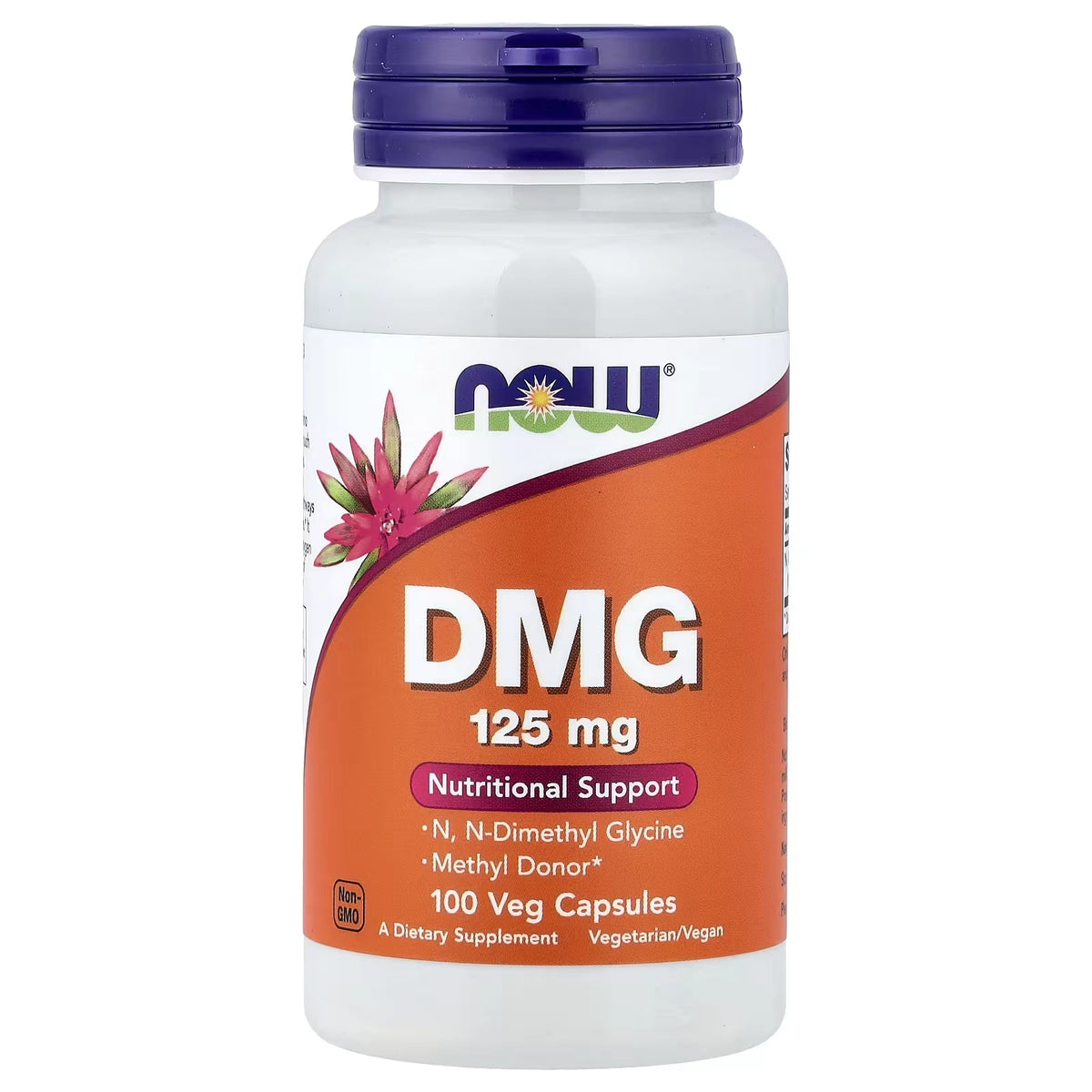 NOW Foods DMG 125 mg 100 Veg Capsules